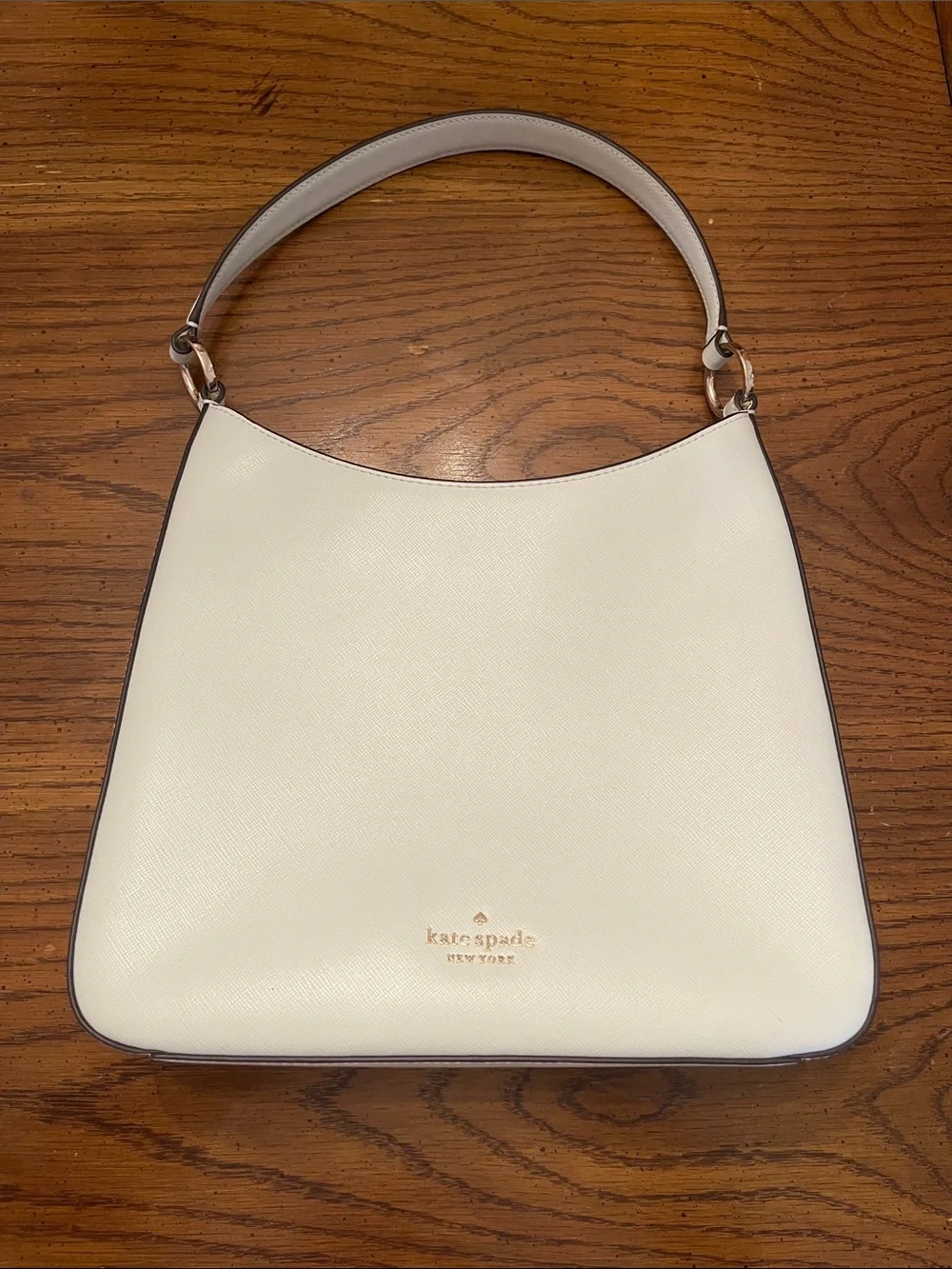 kate spade Mint Green Perry Saffiano Leather Shoulder Bag with Gold Logo